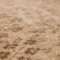 Vintage Isparta Turkish Runner Rug 2x9 ft — Beige & Brown Floral