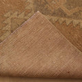 Vintage Malatya Turkish Runner Rug 3x8 ft — Brown & Orange Geometric