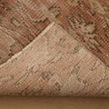 Vintage Isparta Turkish Runner Rug 2x8 ft — Brown & Beige Floral