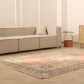 Vintage Isparta Turkish Area Rug 7x10 ft — Red & Blue Floral