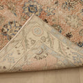 Vintage Isparta Turkish Area Rug 3x6 ft — Pink & Beige Floral