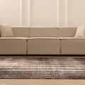Vintage Manisa Turkish Area Rug 6x10 ft — Gray & Brown Overdyed
