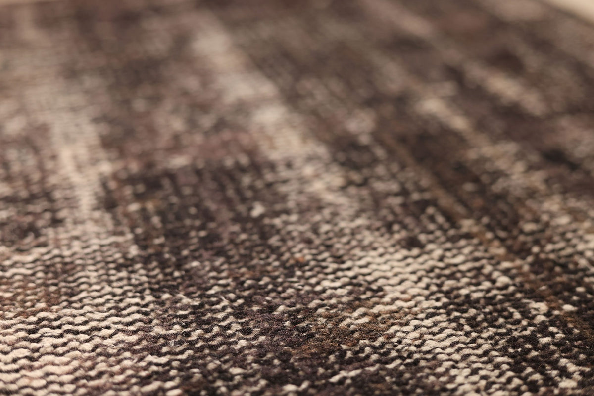 Vintage Manisa Turkish Area Rug 6x10 ft — Gray & Brown Overdyed