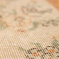 Vintage Isparta Turkish Area Rug 7x10 ft — Beige & Orange Floral