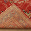 Vintage Manisa Turkish Area Rug 6x10 ft — Red & Blue Floral (No. 61535)