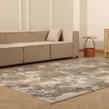 Vintage Isparta Turkish Area Rug 6x10 ft — Gray & Beige Distressed