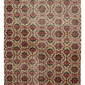 Vintage Isparta Turkish Area Rug 6x10 ft — Beige & Red Floral