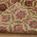 Vintage Isparta Turkish Area Rug 6x10 ft — Beige & Red Floral