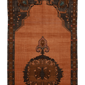 Vintage Sivas Turkish Area Rug 7x10 ft — Orange & Brown Distressed