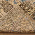 Vintage Isparta Turkish Area Rug 7x10 ft — Blue & Beige Floral
