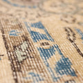 Vintage Isparta Turkish Area Rug 7x10 ft — Blue & Beige Floral