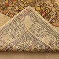 Vintage Isparta Turkish Area Rug 6x9 ft — Beige & Brown maximalist