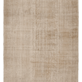 Vintage Isparta Turkish Area Rug 7x9 ft — Beige & Brown Distressed