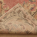 Vintage Isparta Turkish Area Rug 6x10 ft — Red & Beige Floral