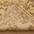 Vintage Isparta Turkish Area Rug 7x10 ft — Beige & Brown Floral