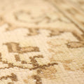 Vintage Isparta Turkish Area Rug 7x10 ft — Beige & Brown Floral