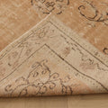 Vintage Manisa Turkish Area Rug 5x9 ft — Orange & Beige Floral