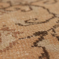 Vintage Manisa Turkish Area Rug 5x9 ft — Orange & Beige Floral
