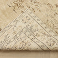Vintage Manisa Turkish Area Rug 5x8 ft — Beige Floral (No. 61564)