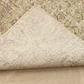 Vintage Isparta Turkish Area Rug 6x9 ft — Green & Beige Floral (No. 61575)