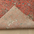 Vintage Isparta Turkish Area Rug 4x6 ft — Red Floral