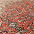 Vintage Isparta Turkish Area Rug 4x6 ft — Red Floral