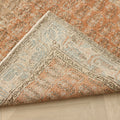 Vintage Isparta Turkish Area Rug 5x8 ft — Brown Floral