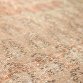 Vintage Isparta Turkish Area Rug 5x8 ft — Brown Floral