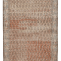Vintage Isparta Turkish Area Rug 5x8 ft — Brown Floral