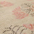 Vintage Manisa Turkish Runner Rug 3x6 ft — Beige & Pink Floral