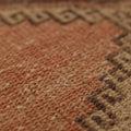 Vintage Malatya Turkish Runner Rug 2x11 ft — Red & Beige Geometric