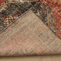 Vintage Malatya Turkish Runner Rug 3x12 ft — Red & Gray Geometric