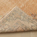 Vintage Isparta Turkish Area Rug 5x8 ft — Orange Floral (No. 61671)