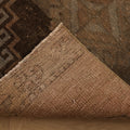 Vintage Malatya Turkish Runner Rug 2x11 ft — Brown & Gray Geometric