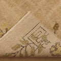 Vintage Isparta Turkish Runner Rug 2x10 ft — Beige & Brown Floral
