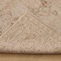 Vintage Manisa Turkish Area Rug 4x7 ft — Beige & Brown Distressed