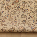 Vintage Isparta Turkish Area Rug 5x8 ft — Beige & Blue Floral (No. 61789)