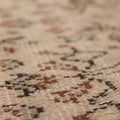 Vintage Manisa Turkish Runner Rug 2x9 ft — Beige & Brown Floral