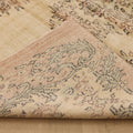 Vintage Manisa Turkish Area Rug 5x8 ft — Beige & Pink Floral