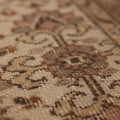 Vintage Isparta Turkish Area Rug 5x8 ft — Beige & Brown Floral (No. 61853)