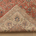 Vintage Isparta Turkish Area Rug 7x9 ft — Red Floral