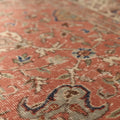 Vintage Isparta Turkish Area Rug 7x9 ft — Red Floral