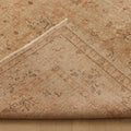 Vintage Isparta Turkish Area Rug 6x8 ft — Beige & Brown Floral