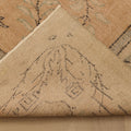 Vintage Manisa Turkish Area Rug 7x10 ft — Beige & Green Floral