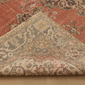 Vintage Isparta Turkish Area Rug 6x9 ft — Red & Beige maximalist