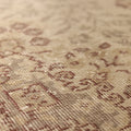 Vintage Isparta Turkish Area Rug 6x10 ft — Beige & Brown Floral (No. 61861)