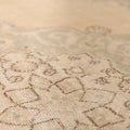 Vintage Isparta Turkish Area Rug 6x10 ft — Beige & Green Floral
