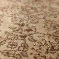 Vintage Isparta Turkish Area Rug 6x10 ft — Beige & Brown Floral (No. 61864)
