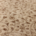 Vintage Isparta Turkish Area Rug 6x9 ft — Beige & Brown Floral (No. 61866)