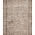Vintage Isparta Turkish Area Rug 6x9 ft — Beige & Brown Floral (No. 61866)